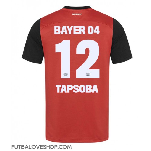 Dres Bayer Leverkusen Edmond Tapsoba #12 Domáci 2024-25 Krátky Rukáv